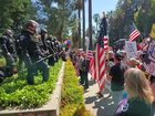 Police in riot gear protecting the capitol from deranged MAGA minions who're protesting for their 