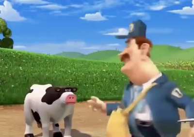Dancing cow back at it again
