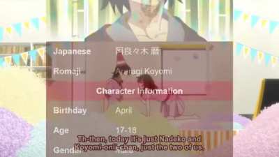 Just a regular Monogatari moment I promise