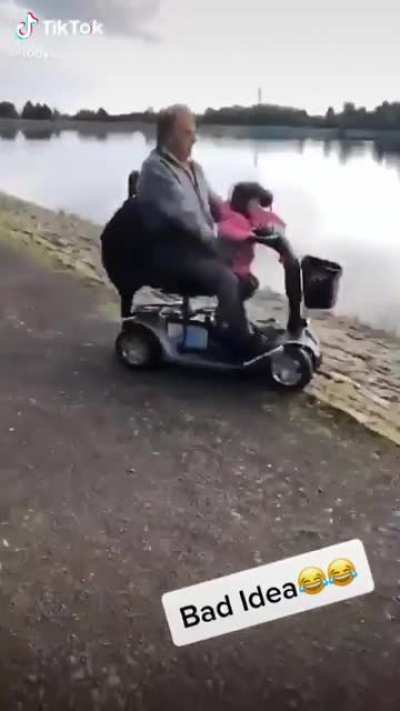 WCGW letting his 2 year old granddaughter drive