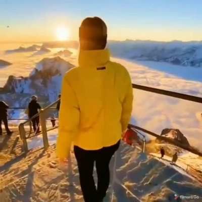 A view above the clouds