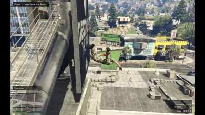 Hitbox of the curb in GTA.