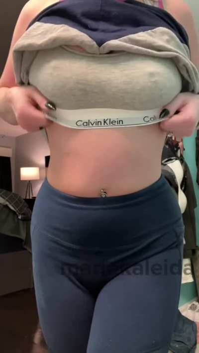 The mommy milkers I’m hiding under my gym clothes 😉