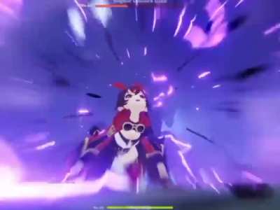 Amber trying to protect Teyvat from the multiverse