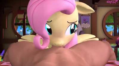 Fluttershy sucks you dry ~ (GodOfFury)