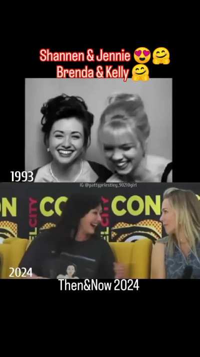 We love this 'Then and Now' video created by pattypriestley_90210girl on Instagram. Shannen Doherty and Jennie Garth had their disagreements during their time on TV drama 'Beverley Hills,90210' but they became friends when the TV remake '90210' and TV reb