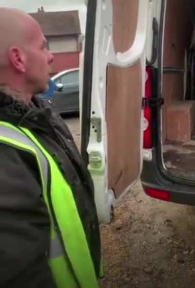 Boss gives his worker gift to say thank you for his hard work.