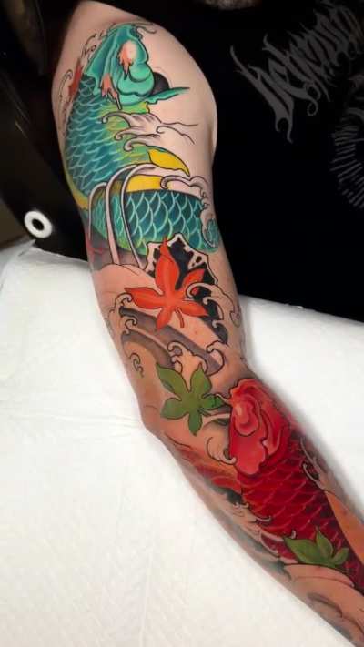 Koi Sleeve still in work