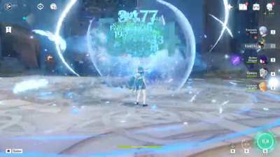 Multiple enemies on Ayato + Ganyu + Venti Bursts (thank you Yukikami for you hard work!)