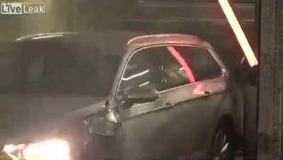 He needs a couple of credit cards not a driver's license