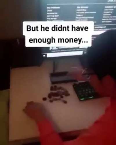 Surprising his brother