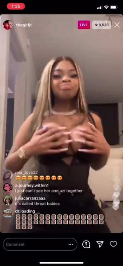 JT's huge tits