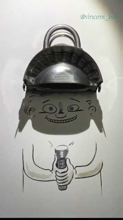 Some highly creative art using shadows by @vincent_bal
