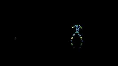 A group of people showing their imagination with lights