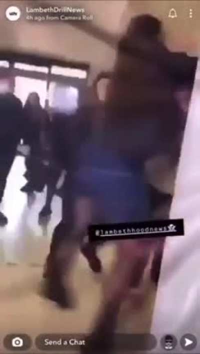 Fight, man trips trying to stop it