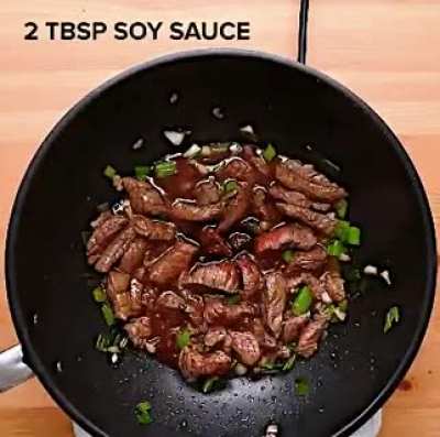 Beef and garlic noodles