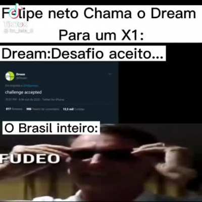 Ele aceitou mas o Felipe como sempre agregou mostrando mais uma vez que ele é um merenda e não passa de um cagão