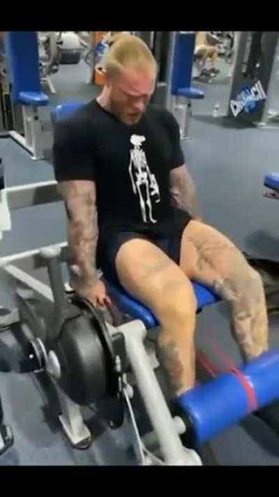 WCGW adding straps to a leg curl machine