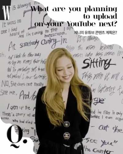 220620 Jennie for W Korea | Q&A with Jennie