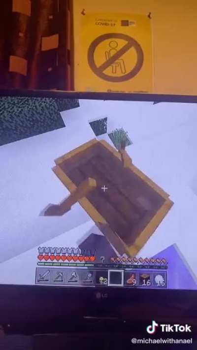 the snow will stop him from falling guys don’t worry! :D