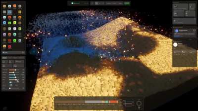 Been working on a voxel physics sandbox, inspired by old falling-sand games! Working towards a demo very soon.