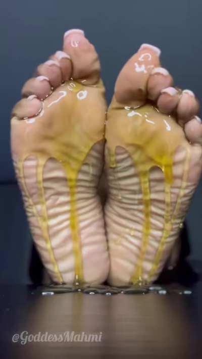 Mmmm warm honey on soft soles feels so good!😋