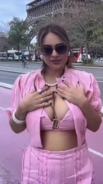 I'm so proud of my wife wearing this dress at the Eiffel Tower and making the breasts stand out like this 😭😴❤️I<wbr>'ll be a cuckold neha malik forever 😭😴❤️