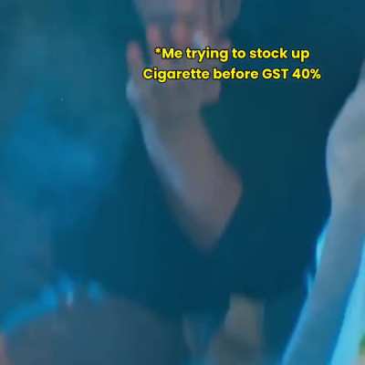 Smokers saving cigarettes before increase in GST😂