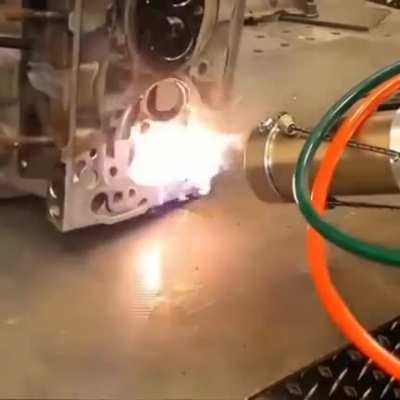 Laser oil remover