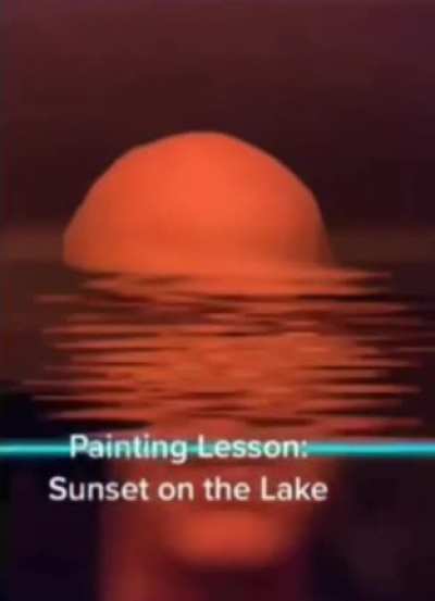 painting lesson sunset ^^