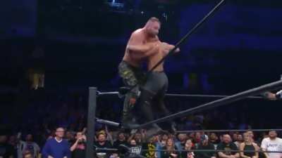 Moxley absolutely destroying Darby Allen with an avalanche Paradigm Shift