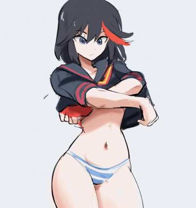 Ryuko Flashing Her Tits