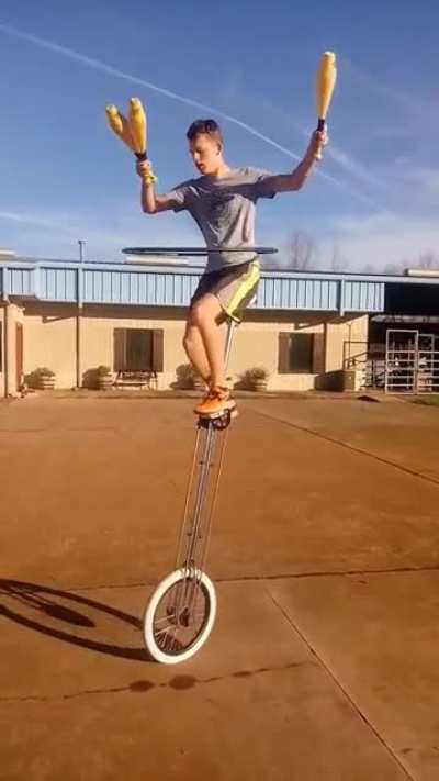Unicycle fail/fall