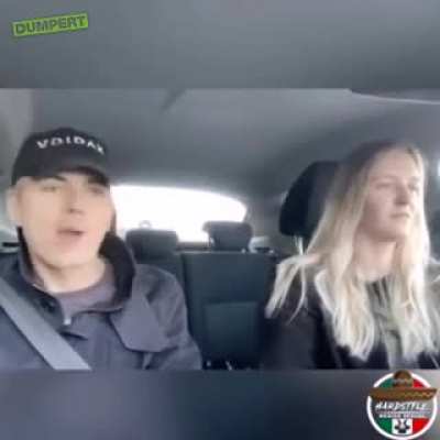 Singing in the car.