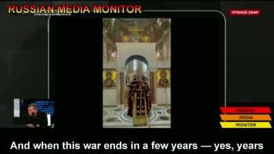 The mood of Russia's top propagandist, Vladimir Solovyov in this clip can be summed up as 