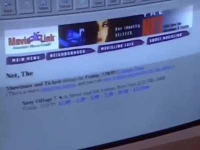 Sandra Bullock made internet history in 1985, by becoming the 1st person to buy a movie ticket online, promoting her film 