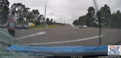 [Australia] Schoolkids comes out of nowhere and gets hit by car