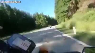 Racing on a mountain road, until..