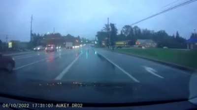 illegal left turn