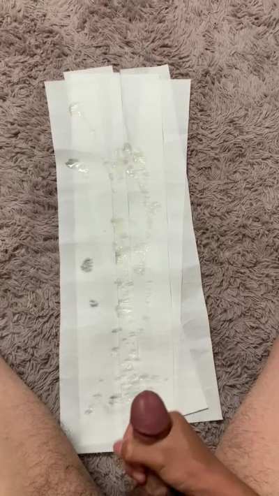 Intense orgasm and 16 spurts… Just couldn’t stop shooting!