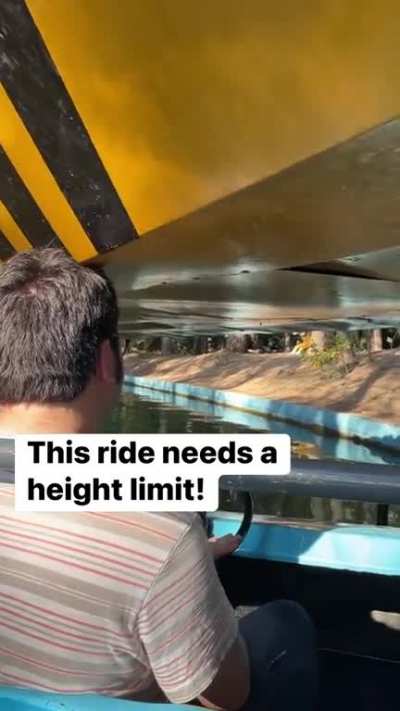 This theme park water ride has a height limit