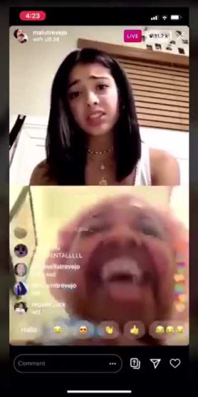 She screamed