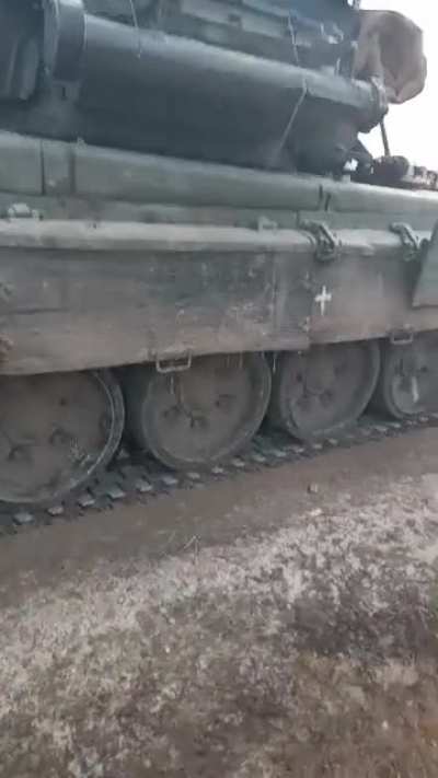 Police and public activists stopped a column of Russian tanks without firing a shot.