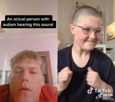 Tik tok girl pretends to have autism for a video