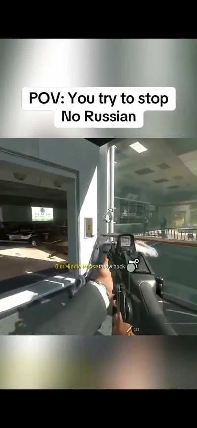 You try to stop No Russian