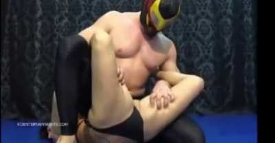 Boston crab has her submitting.