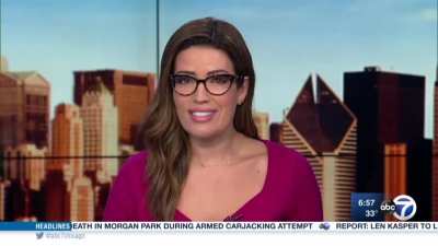 Tanja Babich is a TV anchor in Chicago. Lady week, she wore glasses while anchoring her newscast. On Friday, she explained why she did it. It's what the world needs right now