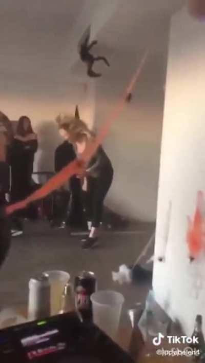 Neighbor freaks out on teens having a clandestine Halloween party during country lockdown