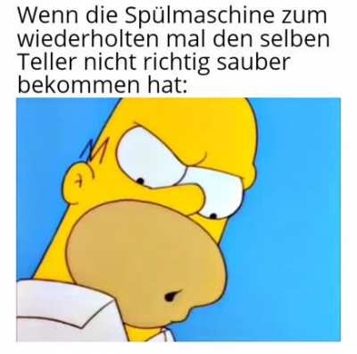 Verdammter Teller!