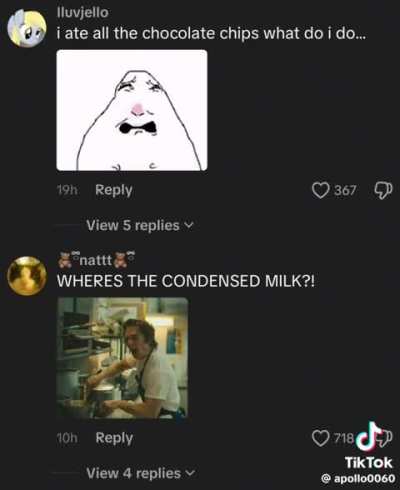 Cooking recipe with scary music